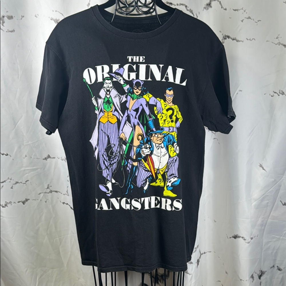 DC Comics Licensed Graphic T-Shirt Short Sleeve "Original Gangsters" Crew Neck